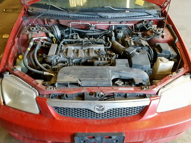 JM1BJ2219X0161383 - 1999 MAZDA PROTEGE ES RED photo 7