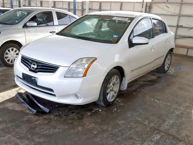 3N1AB6AP3CL671458 - 2012 NISSAN SENTRA 2.0 WHITE photo 2