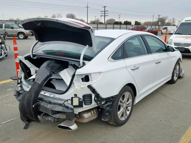 5NPE34AF4JH608244 - 2018 HYUNDAI SONATA SPO WHITE photo 4