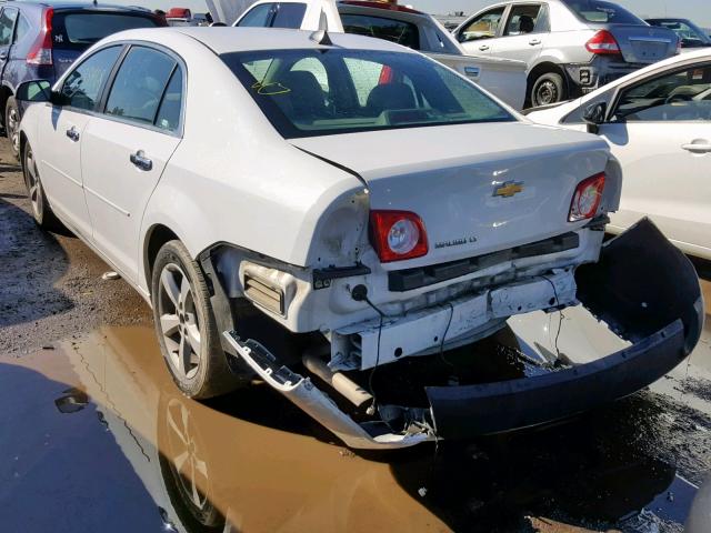 1G1ZC5E03CF393099 - 2012 CHEVROLET MALIBU 1LT 白色 照片 3