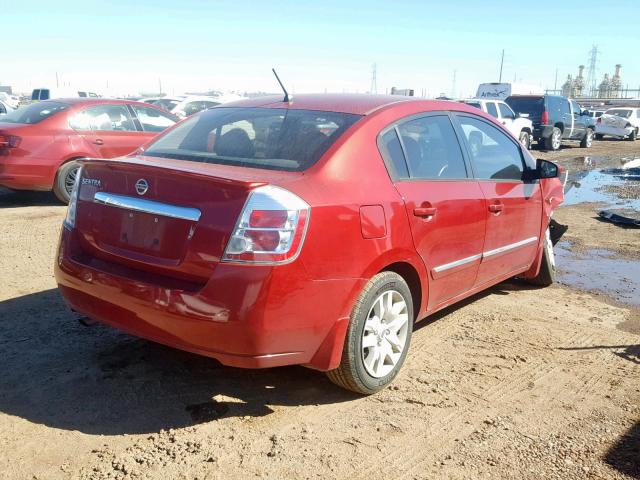 3N1AB6AP7BL688424 - 2011 NISSAN SENTRA 2.0 RED photo 4