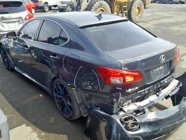 JTHBP262185000904 - 2008 LEXUS IS-F BLACK photo 3