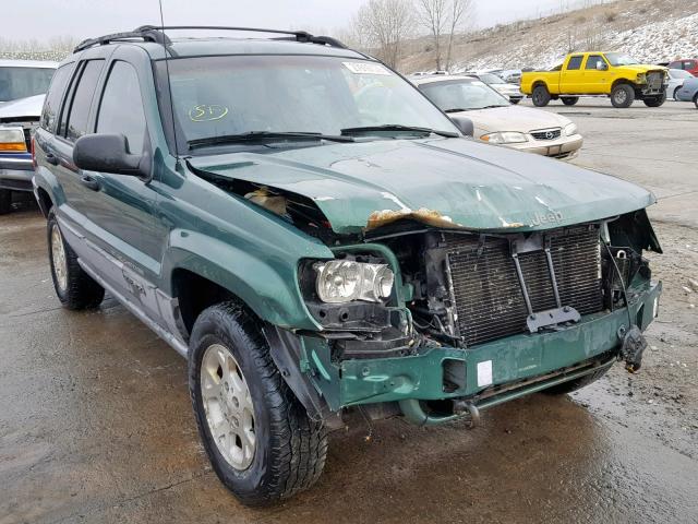 1J4GW48N1YC168934 - 2000 JEEP GRAND CHER GREEN photo 1