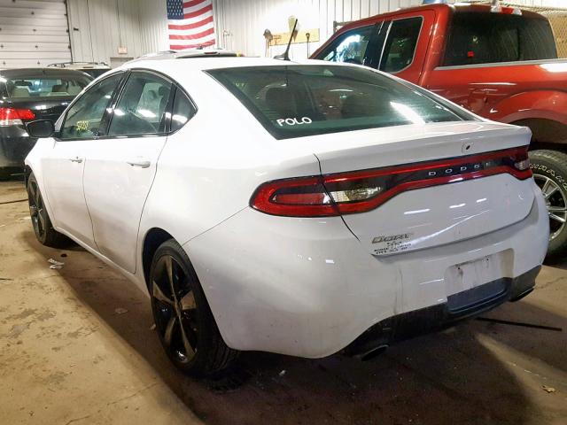 1C3CDFBB7FD200334 - 2015 DODGE DART SXT WHITE photo 3