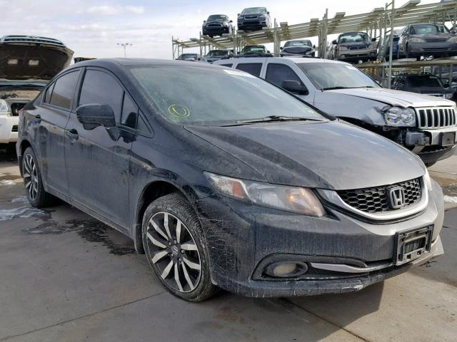 19XFB2F9XEE225742 - 2014 HONDA CIVIC EXL BLACK photo 1