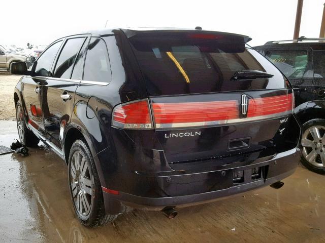 2LMDU68C28BJ28659 - 2008 LINCOLN MKX BLACK photo 3