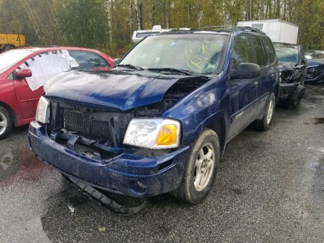 1GKDT13S242108906 - 2004 GMC ENVOY BLUE photo 2