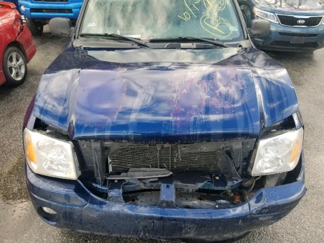 1GKDT13S242108906 - 2004 GMC ENVOY BLUE photo 7