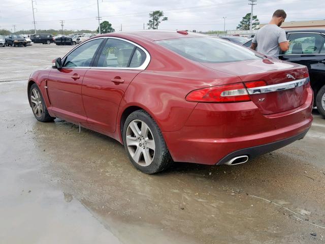 SAJWA05B29HR09049 - 2009 JAGUAR XF LUXURY RED photo 3