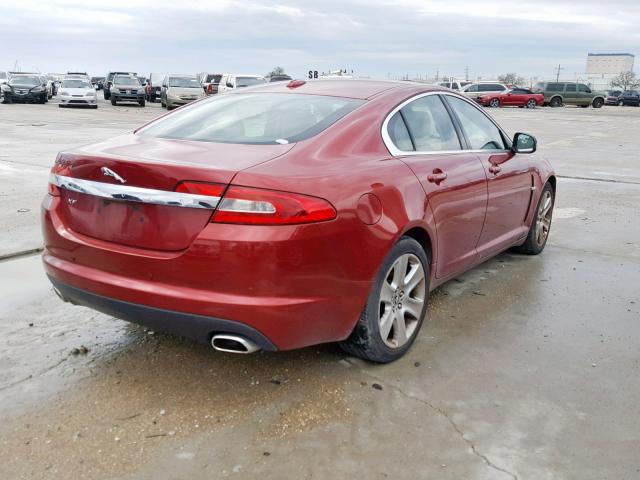 SAJWA05B29HR09049 - 2009 JAGUAR XF LUXURY RED photo 4