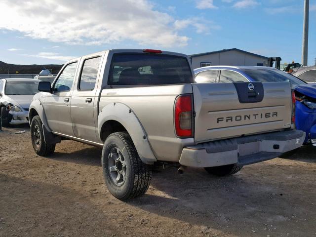 1N6ED27T41C363629 - 2001 NISSAN FRONTIER C GRAY photo 3