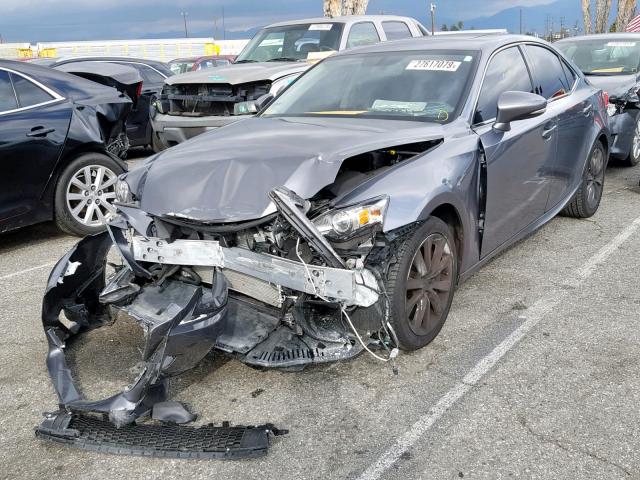 JTHBA1D20G5026245 - 2016 LEXUS IS 200T GRAY photo 2