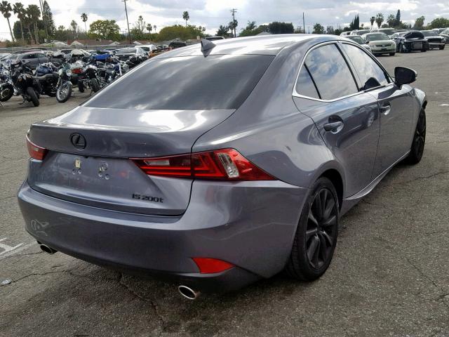 JTHBA1D20G5026245 - 2016 LEXUS IS 200T GRAY photo 4