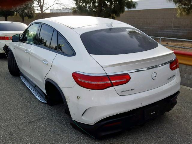 4JGED7FB9JA090669 - 2018 MERCEDES-BENZ GLE COUPE WHITE photo 3