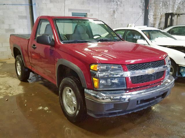 1GCDT146058130656 - 2005 CHEVROLET COLORADO MAROON photo 1