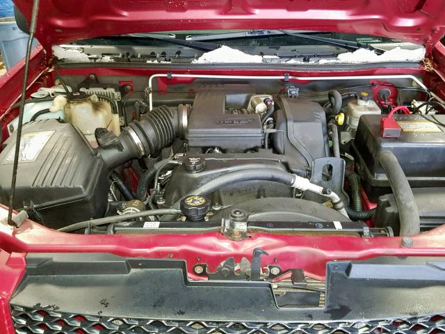 1GCDT146058130656 - 2005 CHEVROLET COLORADO MAROON photo 7