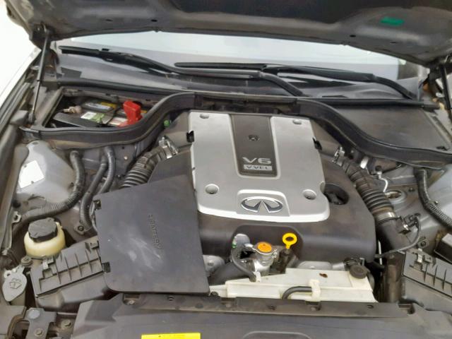 JNKCV64E58M106289 - 2008 INFINITI G37 BASE GRAY photo 7