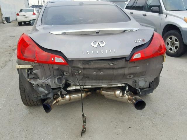 JNKCV64E58M106289 - 2008 INFINITI G37 BASE GRAY photo 9