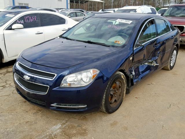 1G1ZG57B084286534 - 2008 CHEVROLET MALIBU LS BLUE photo 2
