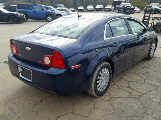 1G1ZG57B084286534 - 2008 CHEVROLET MALIBU LS BLUE photo 4