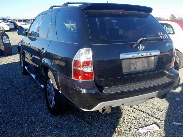 2HNYD18925H554802 - 2005 ACURA MDX TOURIN BLACK photo 3