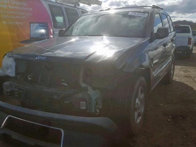 1J4HS58NX5C525996 - 2005 JEEP GRAND CHER BLACK photo 2