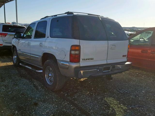 1GKEC13T9YJ204864 - 2000 GMC YUKON WHITE photo 3