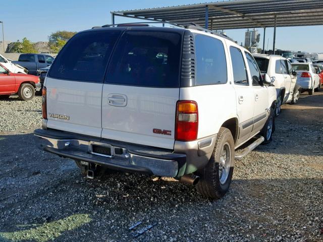 1GKEC13T9YJ204864 - 2000 GMC YUKON WHITE photo 4