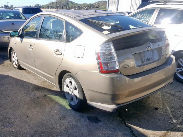 JTDKB20U377592755 - 2007 TOYOTA PRIUS TAN photo 3