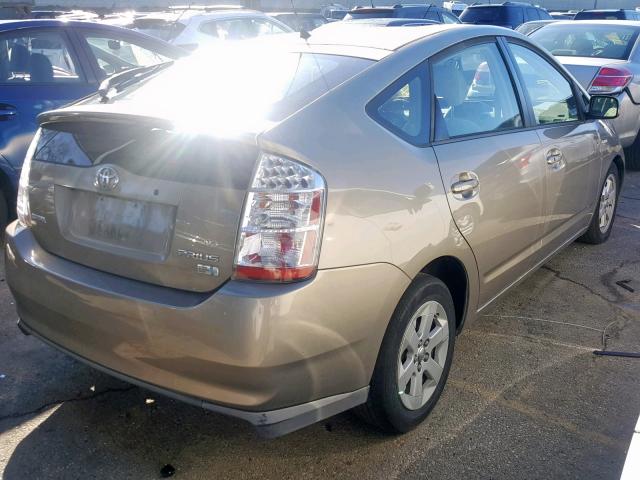 JTDKB20U377592755 - 2007 TOYOTA PRIUS TAN photo 4