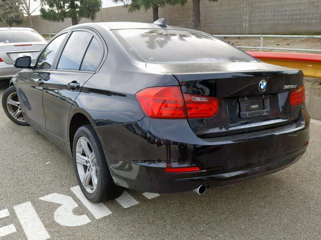 WBA3D3C54EK153676 - 2014 BMW 328 D BLACK photo 3