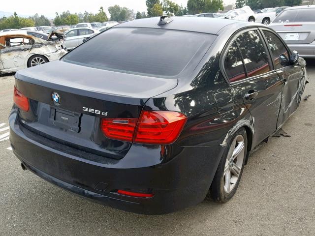 WBA3D3C54EK153676 - 2014 BMW 328 D BLACK photo 4