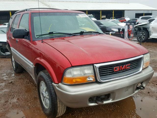 1GKDT13W712191778 - 2001 GMC JIMMY RED photo 1