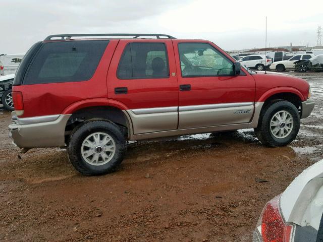 1GKDT13W712191778 - 2001 GMC JIMMY RED photo 9