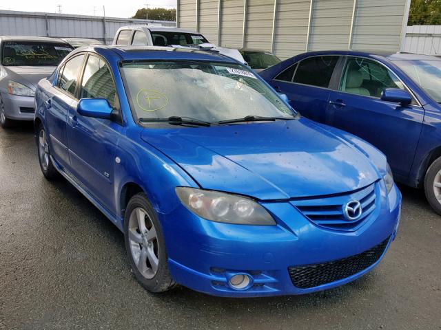 JM1BK123441173990 - 2004 MAZDA 3 S BLUE photo 1