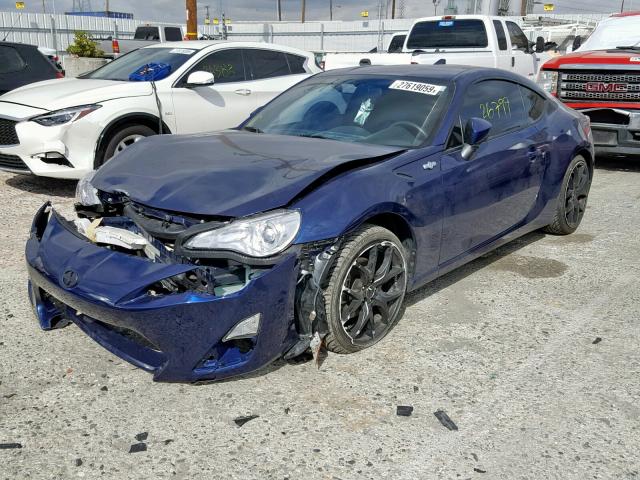 JF1ZNAA1XG8704486 - 2016 TOYOTA SCION FR-S BLUE photo 2