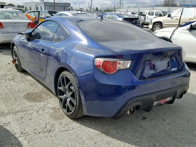 JF1ZNAA1XG8704486 - 2016 TOYOTA SCION FR-S BLUE photo 3