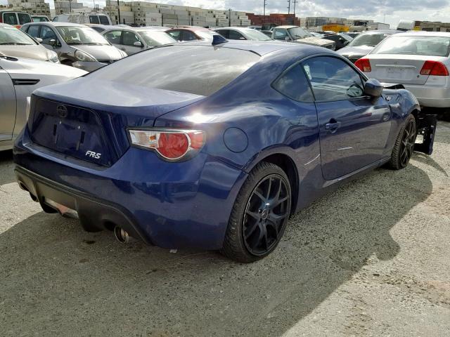 JF1ZNAA1XG8704486 - 2016 TOYOTA SCION FR-S BLUE photo 4