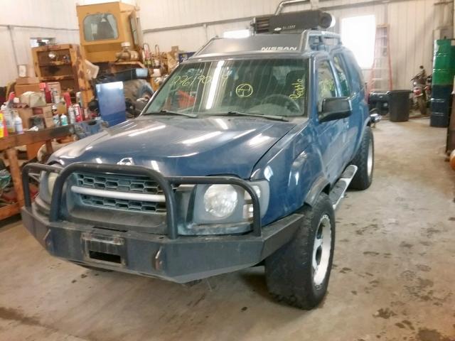 5N1ED28YX4C634674 - 2004 NISSAN XTERRA XE BLUE photo 2