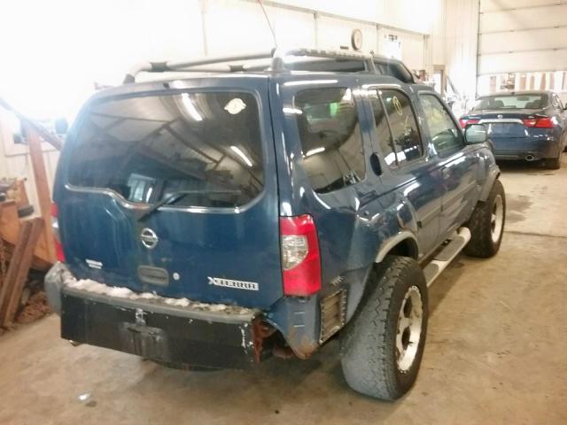 5N1ED28YX4C634674 - 2004 NISSAN XTERRA XE BLUE photo 4