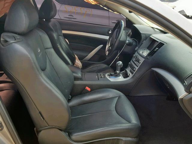 JNKCV64E09M606040 - 2009 INFINITI G37 BASE GRAY photo 5