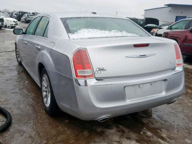 2C3CCAAG9CH117036 - 2012 CHRYSLER 300 SILVER photo 3