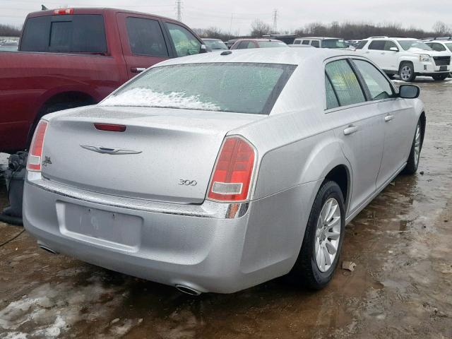 2C3CCAAG9CH117036 - 2012 CHRYSLER 300 SILVER photo 4