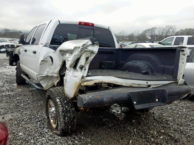 3D7KS29C57G700653 - 2007 DODGE RAM 2500 WHITE photo 3