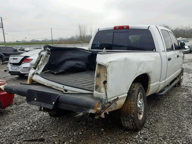 3D7KS29C57G700653 - 2007 DODGE RAM 2500 WHITE photo 4