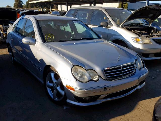 WDBRF40J55A738799 - 2005 MERCEDES-BENZ C 230K SPO GRAY photo 1