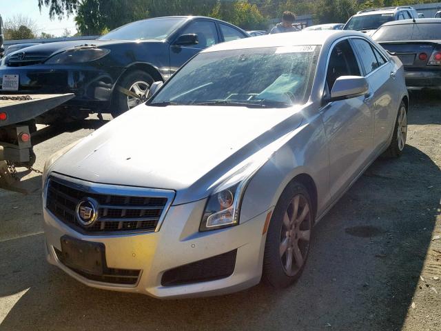 1G6AB5RAXD0115043 - 2013 CADILLAC ATS LUXURY SILVER photo 2