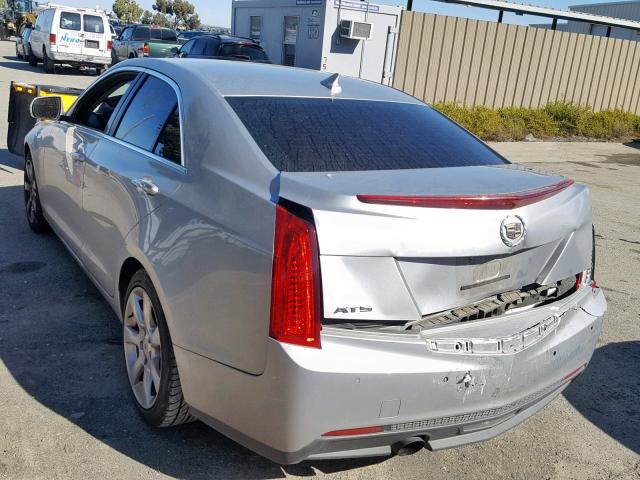 1G6AB5RAXD0115043 - 2013 CADILLAC ATS LUXURY SILVER photo 3