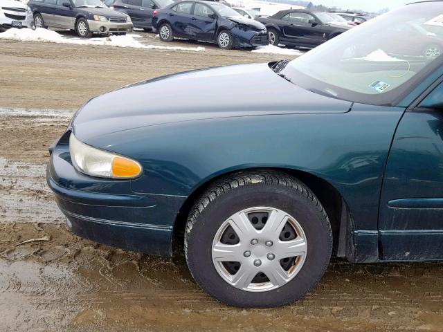 2G4WB52K921110189 - 2002 BUICK REGAL LS GREEN photo 10