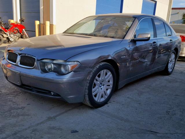 WBAGL63412DP56422 - 2002 BMW 745 I GRAY photo 2